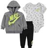 Nike Jdi Toss 3Pc Fz Completo di pantaloni per bimbi Black 3 mesi