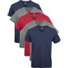 Gildan T-Shirt con Scollo A V, Multipack, Style G1103 Intimo Uomo (Pacco da 5)