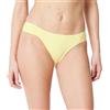 Amazon Essentials Slip bikini classico con linguetta laterale Donna, Giallo Chiaro, 48