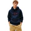 Tommy Hilfiger Uomo Felpa con Cappuccio Oval Graphic con Logo, Blu (Desert Sky), XS