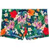 Hom Boxer da Bagno Peacock, Costume da Bagno da Uomo (Confezione da 1), Stampa Colorata Pavoni e Fiori Multico, XL