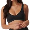 sloggi Donna Zero Feel Lace 2.0 Bralette, Nero, S