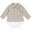 Chicco Body Elegante a Maniche Lunghe Bimbo 0-24 a Maniche Lunghe in Morbido Cotone con Comoda Apertura Frontale FW25 253