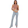 Trendyol Gray Flare Knitted Pants, Boxer Bambino da Donna, Gray, L