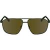 Calvin Klein Jeans Men's Sunglasses CKJ24202S - Khaki with Solid Brown Lens