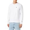Champion Legacy Felpa Girocollo Powerblend Fleece Uomo, Bianco, XL