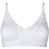 Skiny Damen Bustier herausnehmbare Pads Micro Essentials Bustino, Oscurante, Weiß, 36 Donna