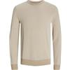 JACK & JONES Jjeglobe Knit Crew Neck Noos Maglione da Uomo, Farina d'avena, S