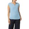 comma 2161610 T-Shirt, Azzurro, 3XL Donna