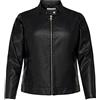 ONLY Carmakoma CARMAKOMA CARROBBER Giacca in Ecopelle | Maniche lunghe, Corto, Occasionwear, Temperatura massima 30°C ciclo normale