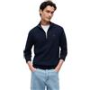 Tommy Jeans Uomo Pullover con Zip Light con Colletto alla Coreana, Blu (Dark Night Navy), M