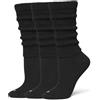 HUE Slouch Sock 3 Pair Pack Calzini, Nero/Nero/Nero, Taglia Unica (Pacco da 3) Donna