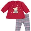 Chicco, Completo Neonata con Leggings/Salopette e Felpa con Apertura sulla Schiena con Bottoncini, in Caldo e Morbido Tessuto, Lavabile in Lavatrice, Abbigliamento Neonata 0-24 M, Idea Regalo Nascita, Designed in Italy