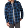 Wrangler Authentics Camicia a Maniche Lunghe in Pile Scozzese da Uomo con Bottoni, Plaid Blu Bufalo, 2X