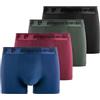 pierre cardin underwear Mutande Boxer Uomo Sport, Set da 4, Rosso A (2XL)