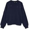 VERO MODA Vmdaisy EMB LS O-Neck Pullover Boo, Blazer Blu Marine, XS