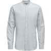 Only & Sons Onscaiden Life LS Solid Linen MAO Noos Camicetta da Uomo, Blu di Cachemire, XL