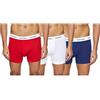 Calvin Klein 3p Trunk, Bóxer Uomo, White Red Ginger Pyro Blue, S (Pacco da 3)