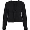 Object Cardigan Femminile Misto Lana Corta, Nero, S