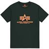 Alpha Industries - Basic T-Shirt, T-shirt Uomo, Verde (Dark Petrol 353), Medium (Taglia Produttore: Medium)