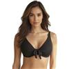 Vivisence 3202 Reggiseno Bikini Liscio Monocolorato Coppe Morbide con Ferretti, Nero,3D