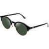 CLANDESTINE - Occhiali Sferico 9 Black Gold Dark Green - Lenti HD in Nylon Verde e Montatura di PC+ e Acciaio Inox - Occhiali da Sole Unisex - Smart Vision Technology - Più Nitidezza e Meno Riflessi