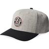 Brixton Rival C MP Snapback Cappello, Light Heather Grey/Black, Taglia Unica Uomo
