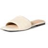 Amazon Essentials Ciabatte da donna, color crema, effetto coccodrillo, taglia 42
