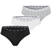 Fila Mutande Donna Cotone, Set da 3, Grigio 94A (XS)