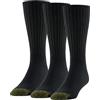 Gold Toe Ultra Tec Performance Crew Athletic Socks, Multipairs Calzini, Nero, L (Pacco da 3) Uomo