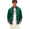 Tommy Hilfiger Uomo Felpa con Cappuccio e Zip Essential Fleece Zip Through con Tasche, Verde (Ornamental Green), XXL