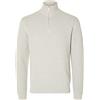 Selected Homme Slhdane LS Knit Structure Half Zip Noos Maglione Lavorato a Maglia Uomo (Pacco da 1)