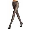 FALKE Fluid Fusion W Ti trasparenti velati fantasia 1 pezzo, Collant Donna, Nero Black 3009, M-L