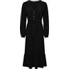 Only Onlnova Life Vis Amy Long Dress Solid Vestito Donna