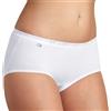 Sloggi Basic+ Midi 4p Slip, Bianco, 46 Donna, taglia italiana 5 (confezione da 4)