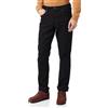 Wrangler Red Kabel Regular, Jeans Uomo, Black Rinse, 38W / 32L