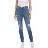 REPLAY Jeans Donna Mjla Slim Fit Super Elasticizzati, Blu (Medium Blue 009), W32 x L30