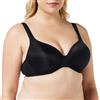 Dorina Reggiseno Donna Rachel - Reggiseno Demi Coppe Leggermente Imbottite, con Ferretto e Coppe Preformate, Spalline Regolabili e Morbido Tessuto Micro per Comfort Quotidiano, Nero