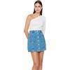 Trendyol Gonna in Denim a Trapezio da Donna Mini Linea a Trap, Blu, 68