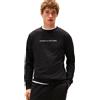 Tommy Hilfiger Uomo Felpa Track Top con Scollo Rotondo, Nero (Black), XL