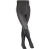 FALKE Comfort Wool K Ti lana spessi tinta unita 1 pezzo, Collant Unisex Bambini, Grigio Dark Grey 3070, 134-146