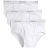 2(X)IST Slip da Uomo in Cotone Elasticizzato, Confezione da 3, Bianco Puro, 38