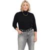 Only Women's Carvenice Life LS Roll Pullover Noos Knitted Jumper