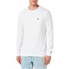 Champion Legacy Basics - L-S Crewneck Maglietta a Manica Lunga, Bianco, XXL Uomo FW23
