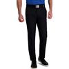 Haggar Men's Cool Right Performance Flex Solid Straight Fit Flat Front Pant