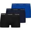 Calvin Klein Uomo Pantaloncini Boxer Vita Bassa Confezione da 3 Intimo, Multicolore (Black/Blueshadow/Cobaltwater DTM WB), M