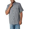 Wrangler Authentics Camicia Classica da Uomo a Maniche Corte con Bottoni, Asfalto mélange, M