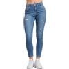 Only Onldaisy Reg Push Up SK Ank DEST DNM Box Jeans, Media Blu Denim, 31W x 32L