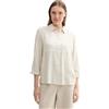TOM TAILOR 1043198 Camicia a Righe e Tasca sul Petto, 35911-beige White Thin Stripe, 32 Donna