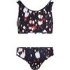 Calvin Klein Bambina Bikini Bralette Set Foderato, Multicolore (Glitched Floral AOP), 10-12 Anni